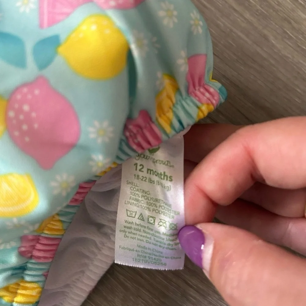2 Reusable Swim Diapers Size 12 Months 18 Months